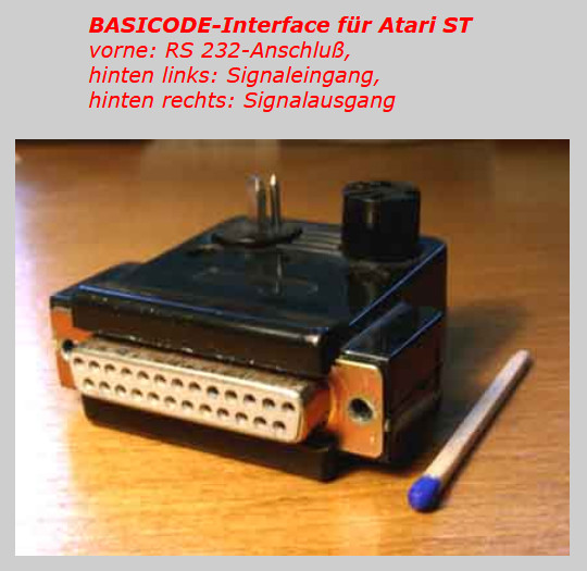 BASICODE-Interface f&uuml;r Atari ST