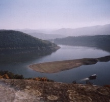 Edersee mit Niedrigwasser